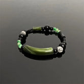 Natural Crescent Moon Couple's Blessing & Protection Bracelet